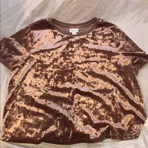 crushed velvet top